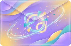 Greeting card envelope illustration